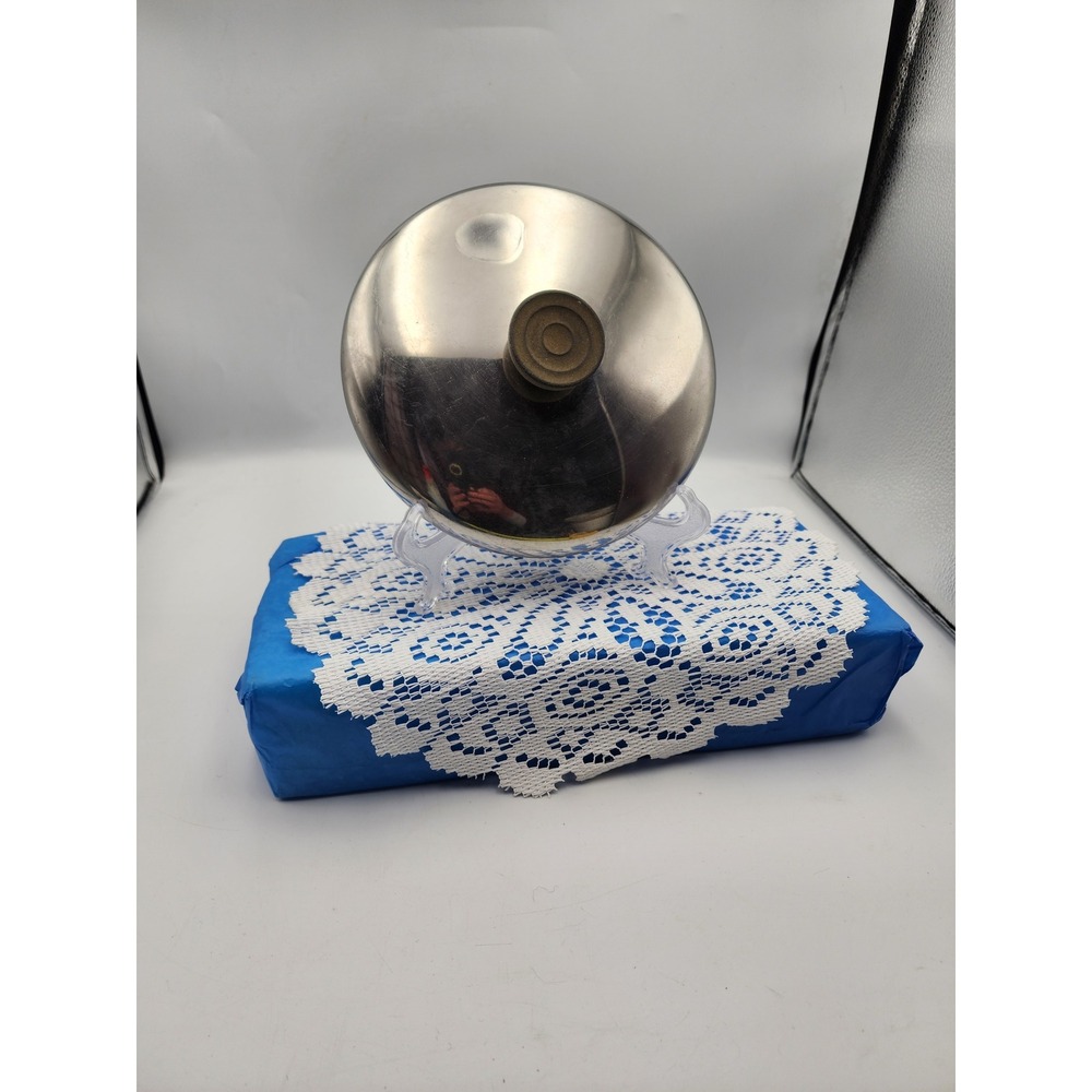 Vintage Ravereware Stainless Steel Replacement Pot Lid 7.5 Inch Silver‎ Round